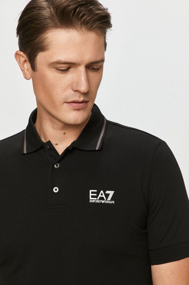 EA7 Emporio Armani - Поло колір чорний (739263) фото 4
