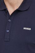 Поло HUGO чоловічий колір синій однотонний (2359302)