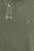 Бавовняне поло Marc O'Polo колір зелений однотонний (3030207)