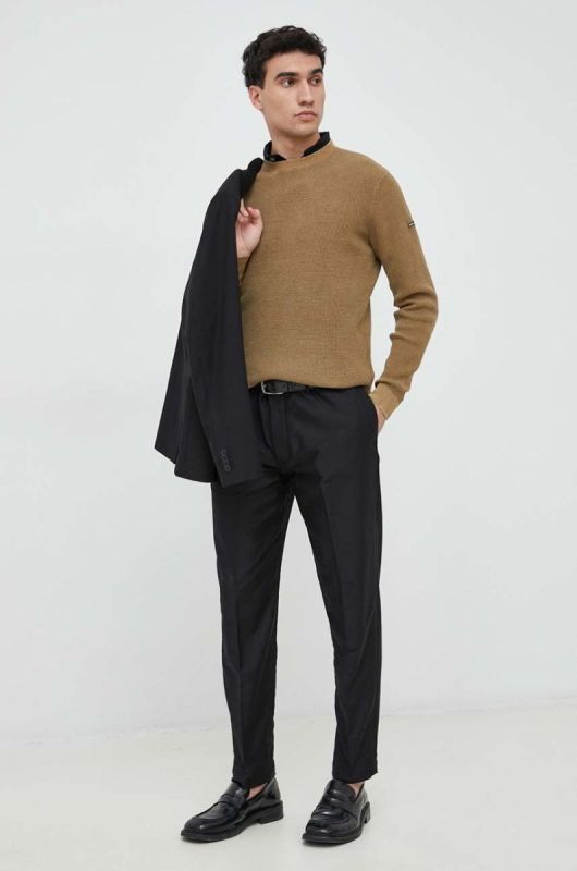 Бавовняне поло Armani Exchange колір чорний з аплікацією (2956867) фото 2