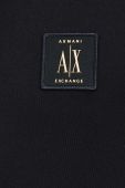 Бавовняне поло Armani Exchange колір чорний з аплікацією (2956867)