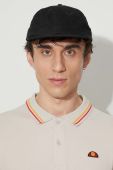 Бавовняне поло Ellesse колір бежевий однотонний SHR18077-WHITE