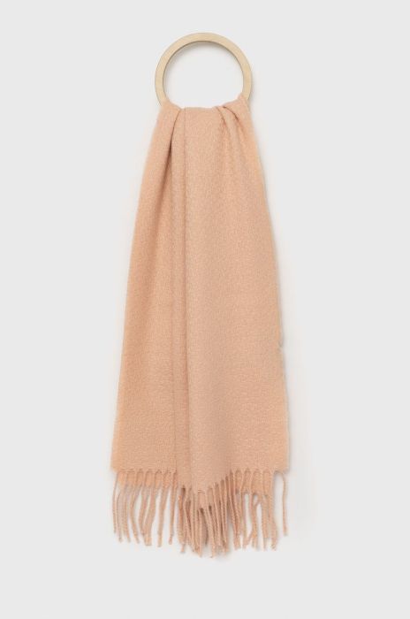 Шарф Pieces жіночий колір рожевий однотонний (2668296)