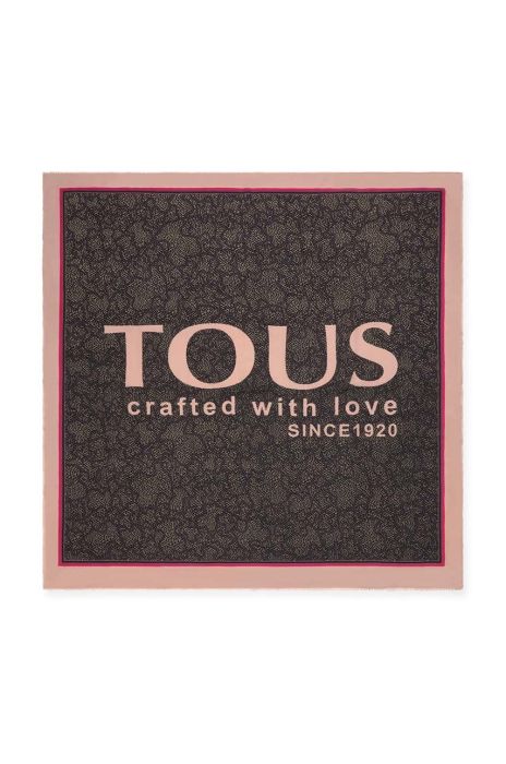 Бавовняний шарф Tous візерунок колір барвистий (2863305)