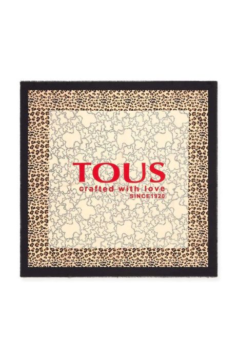 Бавовняний шарф Tous візерунок колір барвистий (2863306)