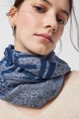 Шарф Tous жіночий візерунок колір блакитний (2863313)