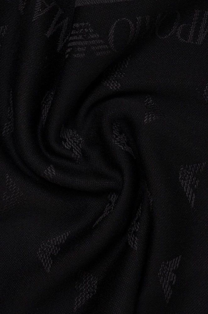 Шарф Emporio Armani чоловічий колір сірий візерунок фото 3