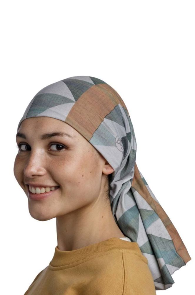 Снуд Buff Original EcoStretch колір зелений візерунок фото 7
