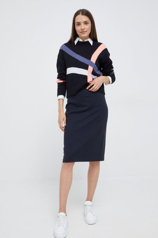 Спідниця Emporio Armani колір синій mini олівець фото 2
