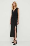 Спідниця Gestuz колір чорний maxi пряма Спідниця Gestuz колір чорний maxi пряма