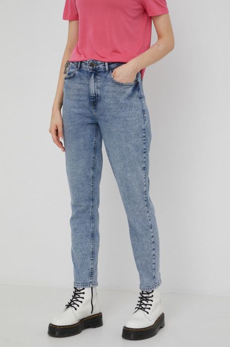 Джинси Noisy May жіночі висока посадка колір блакитний (2138901)