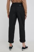 Штани Vans жіночі колір чорний пряме висока посадка VN0A5JOHBLK1-BLACK