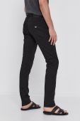Штани Emporio Armani чоловічі колір чорний облягаюче