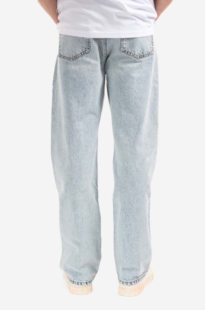 Бавовняні джинси Wood Wood Al Rigid Denim Straight Fit 12225804.7051-OFFWHIT колір блакитний (3580743) фото 3
