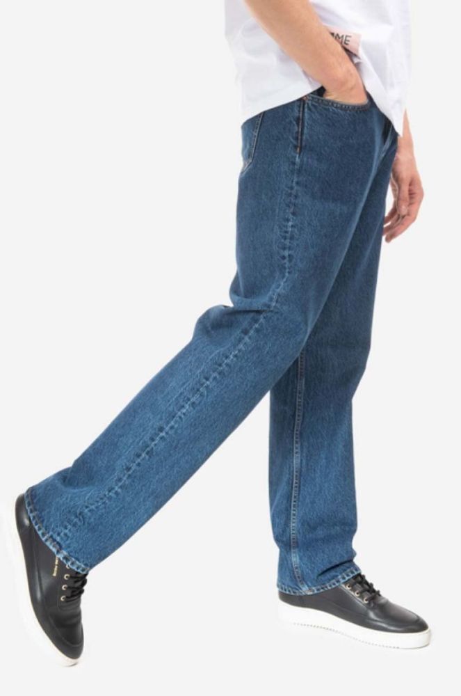 Бавовняні джинси Wood Wood Al Rigid Denim Straight Fit 12235804.7051-LIGHTRI колір блакитний фото 6
