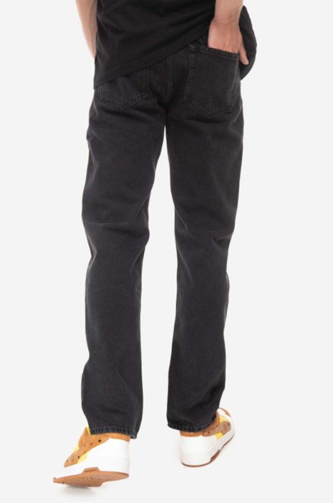 Бавовняні джинси Wood Wood Sol Rigid Denim Slim Fit 12235803.7051-BLACK колір чорний фото 3