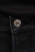 Бавовняні джинси Wood Wood Sol Rigid Denim Slim Fit 12235803.7051-BLACK колір чорний
