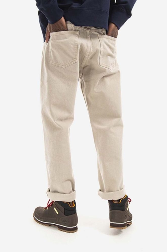 Бавовняні джинси Wood Wood Al Rigid Denim Straight Fit 12215804.7051-LIGHTSA колір бежевий фото 3
