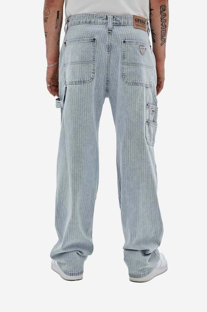 Джинси Guess Herringbone Panel Carpenter чоловічі M3GG80.D4ZW0-F7WL колір блакитний фото 4