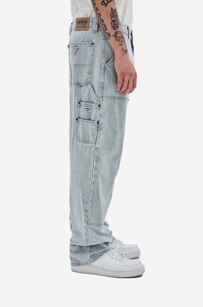 Джинси Guess Herringbone Panel Carpenter чоловічі M3GG80.D4ZW0-F7WL колір блакитний фото 6