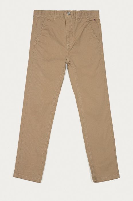 Дитячі штани Tommy Hilfiger колір бежевий