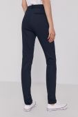 Штани Tommy Hilfiger жіночі колір синій облягаючі