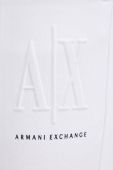 Штани Armani Exchange жіночі колір білий гладкі