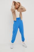 Спортивні штани Only жіночі однотонні колір блакитний