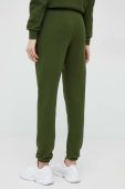 Бавовняні спортивні штани MC2 Saint Barth жіночі колір зелений однотонні