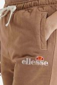 Бавовняні спортивні штани Ellesse Taran Cropped Jog колір коричневий середня посадка SGM14012-PINK