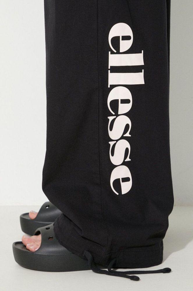 Бавовняні спортивні штани Ellesse колір чорний з принтом SGR17960-BLACK фото 5