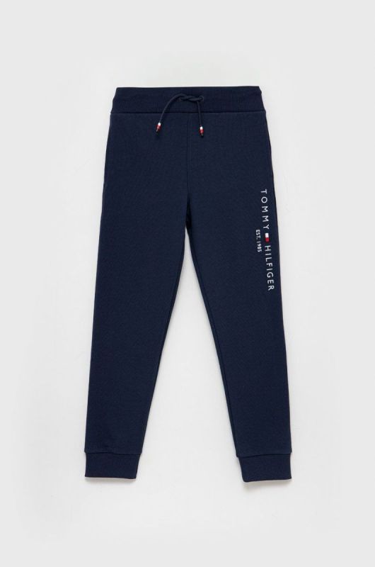 Дитячі штани Tommy Hilfiger колір синій з аплікацією (1635302)