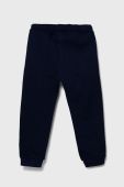 Дитячі бавовняні штани United Colors of Benetton колір синій однотонні (3387588)