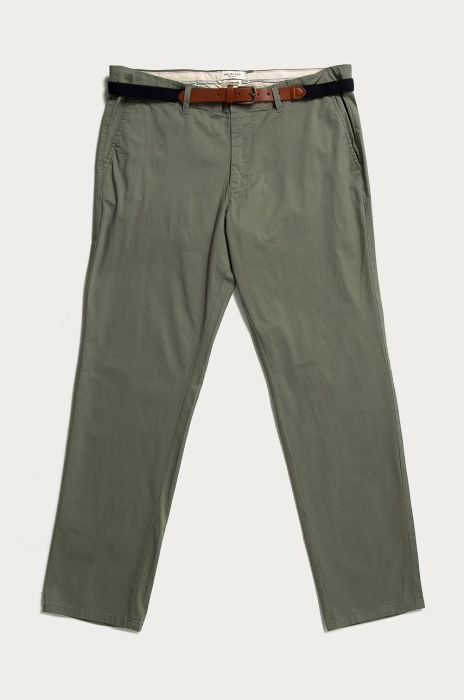 Штани Selected Homme чоловічі облягаюче колір зелений Штани Selected Homme чоловічі облягаюче колір зелений