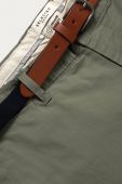 Штани Selected Homme чоловічі облягаюче колір зелений Штани Selected Homme чоловічі облягаюче колір зелений