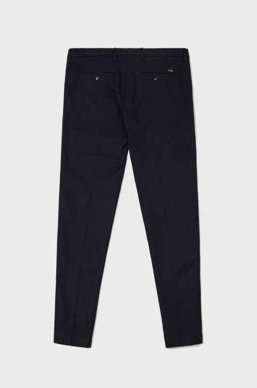 Штани Emporio Armani чоловічі колір синій облягаюче (1738495) фото 2