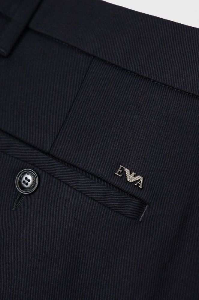 Штани Emporio Armani чоловічі колір синій облягаюче (1738495) фото 3