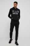 Штани EA7 Emporio Armani чоловіче колір чорний з принтом (2004941)