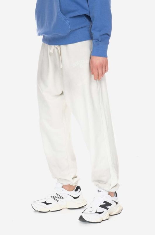 Спортивні штани Guess колір білий однотонні Spodnie GUESS USA Gusa Washed Terry Sweatpant M2BQ10KBB40 G1CG фото 2