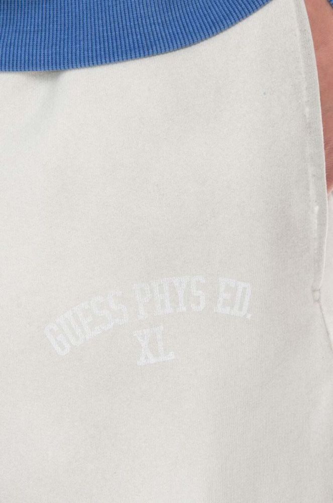 Спортивні штани Guess колір білий однотонні Spodnie GUESS USA Gusa Washed Terry Sweatpant M2BQ10KBB40 G1CG фото 6