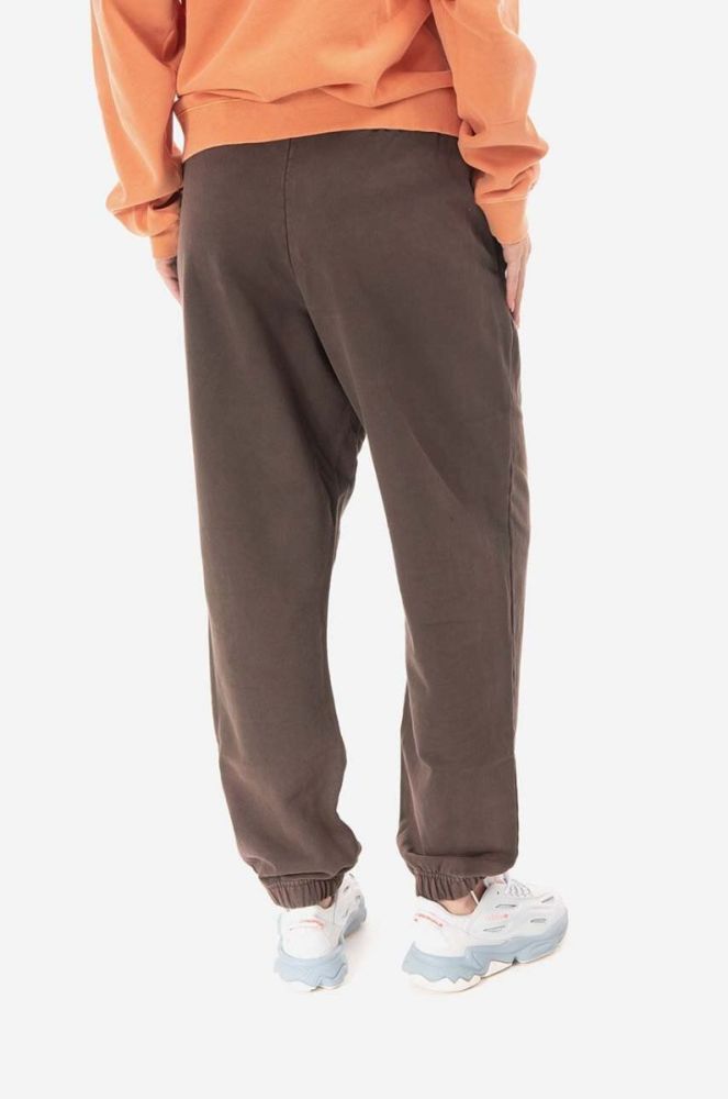 Бавовняні спортивні штани Guess колір коричневий однотонні M2BQ10.KBB40-G1CG фото 10