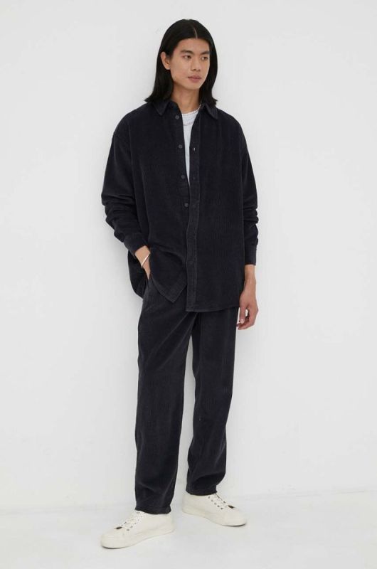 Бавовняні штани American Vintage колір синій фото 2