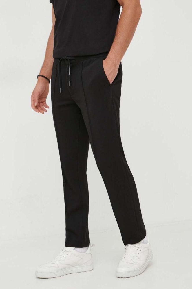 Штани Armani Exchange чоловічі колір чорний фасон chinos