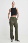 Штани Vans Authentic Chino колір зелений фасон chinos середня посадка VN0A5FJBKCZ-green