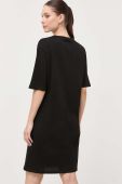 Armani Exchange Бавовняна сукня колір чорний