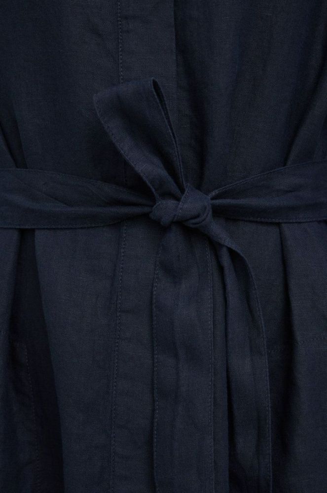Льняна сукня Marc O'Polo колір синій mini oversize фото 6