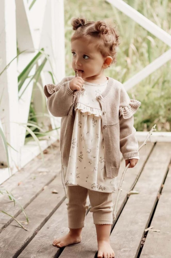 Сукня для немовлят That's mine колір бежевий mini розкльошена (3157847) фото 3