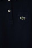 Дитяча бавовняна сукня Lacoste колір синій mini пряма