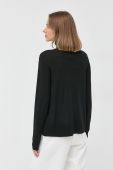 Вовняний светр Armani Exchange жіночий колір чорний легкий гольф