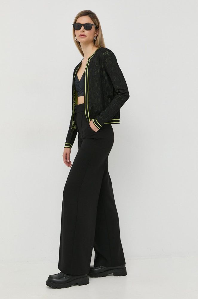 Светр Karl Lagerfeld жіночий колір чорний легкий (2566875)